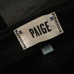 PAIGE Jeans - Paige Black Verdugo Ultra Skinny SZ 27 PAIGE Jeans - Paige Black Verdugo Ultra Skinny SZ 27